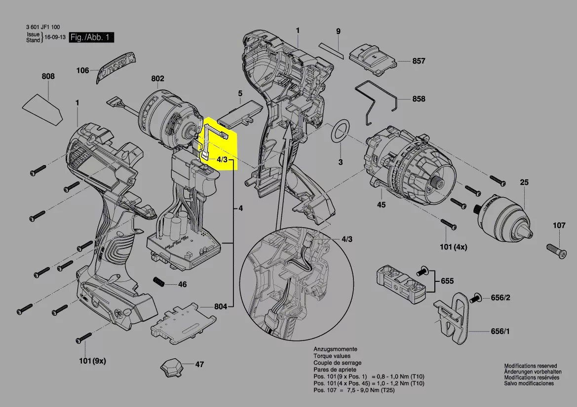 Platine réf. 1 607 503 182 Bosch